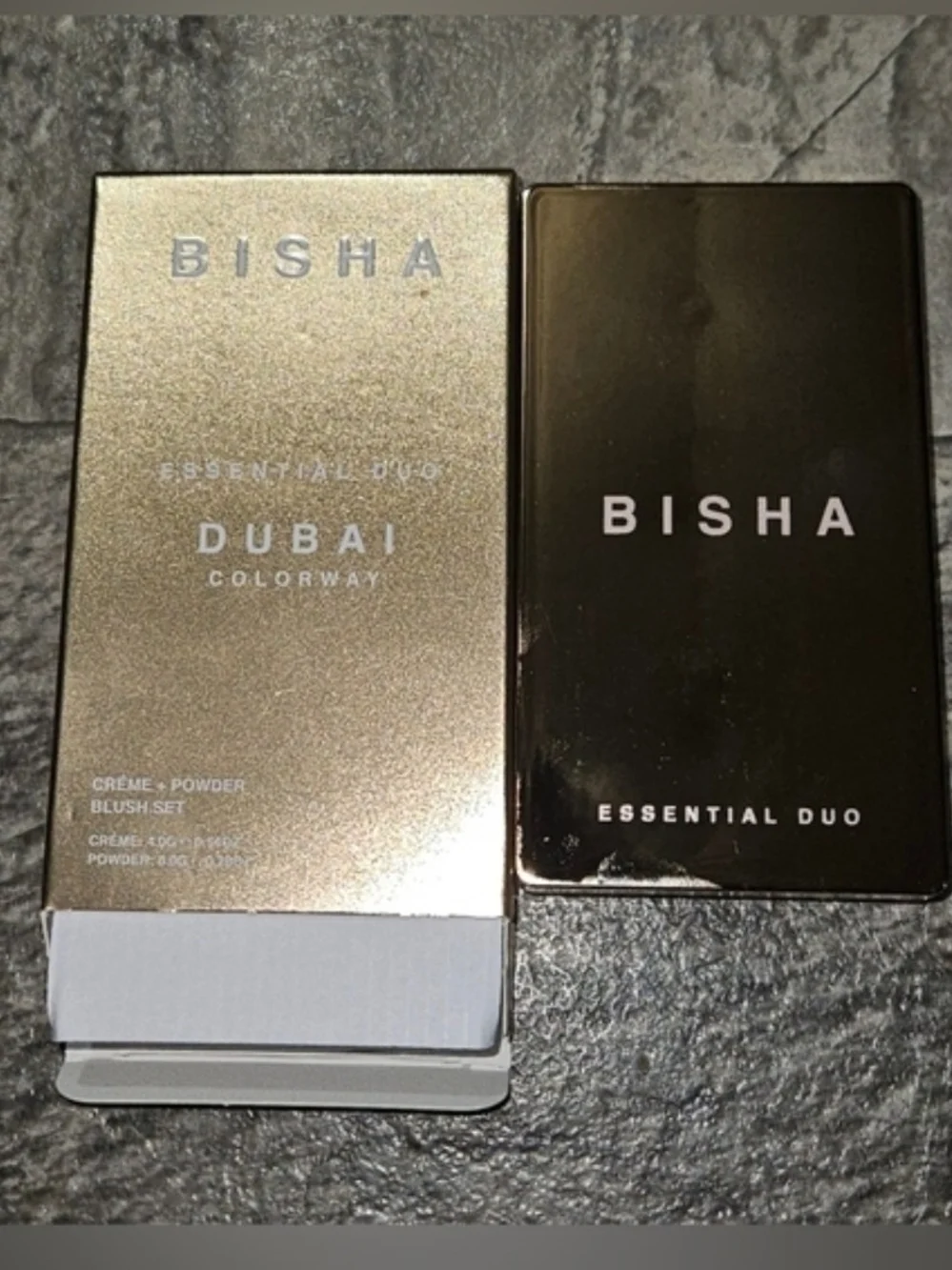 Bisha Essential Duo Dubai Colorway - Creme + Powder Blush Set BNIB